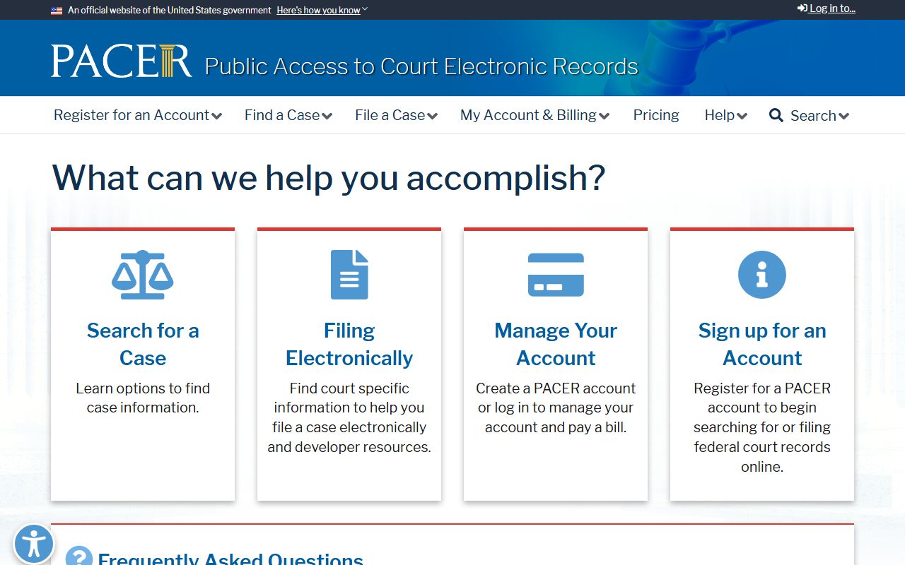 Elkhart County Circuit Court Superior Courts PACER federal records portal