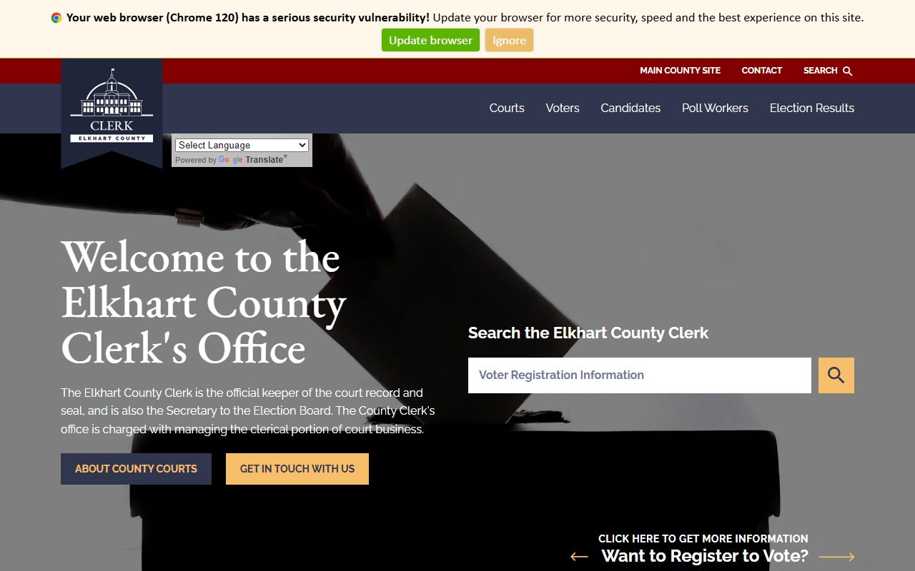 Elkhart County probate records Clerk of the Court homepage